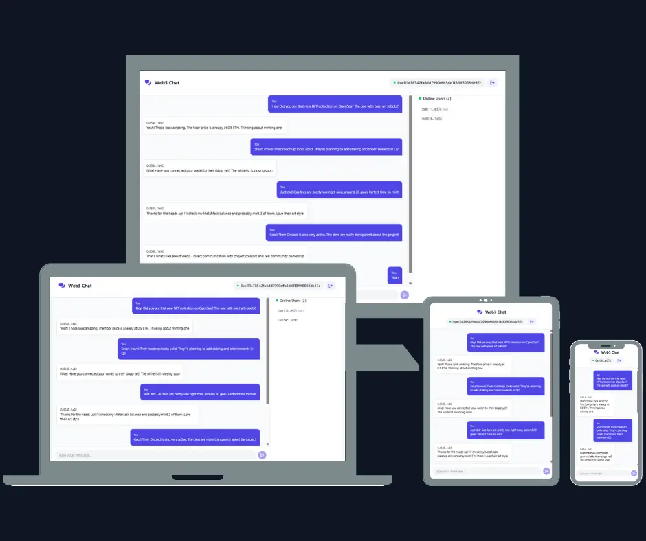 Web3 Real-time <br /> Chat Application